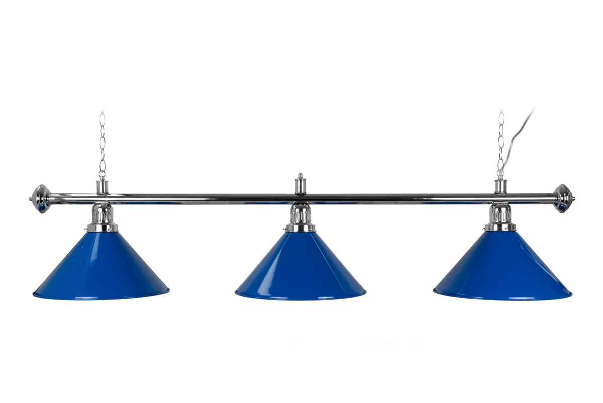 Lampa za bilijar 3 abažura plava